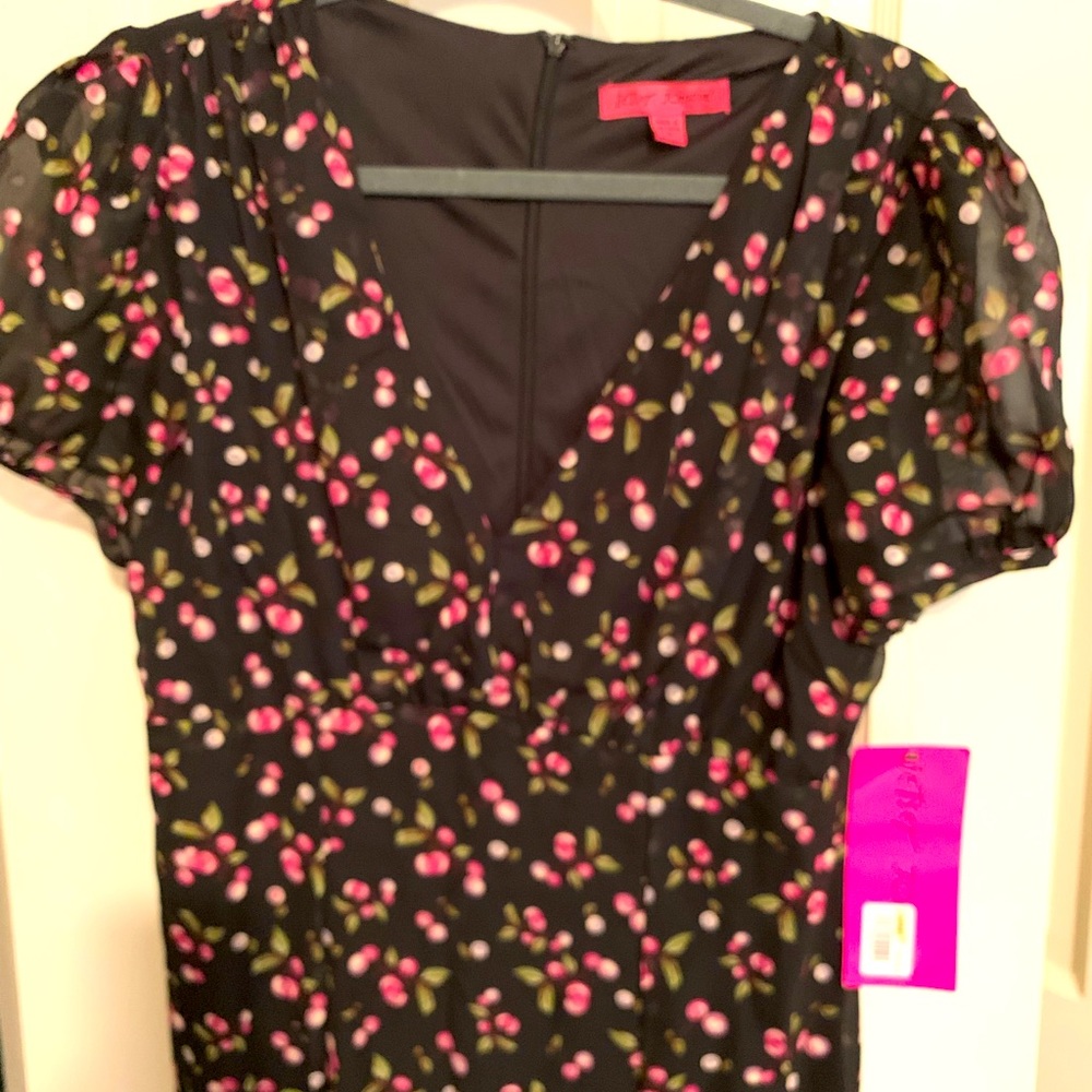 Betsy Johnson long dress with slits in front